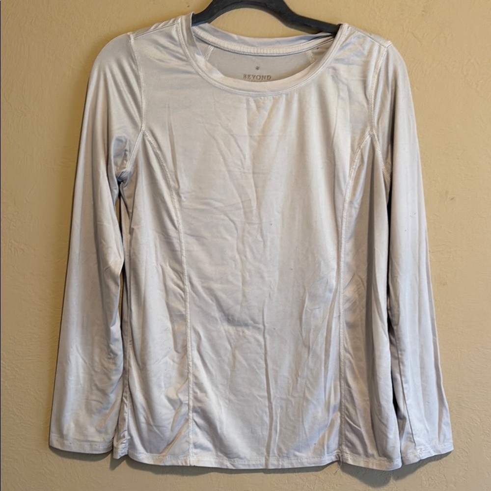 Gray Fitted Long Sleeve